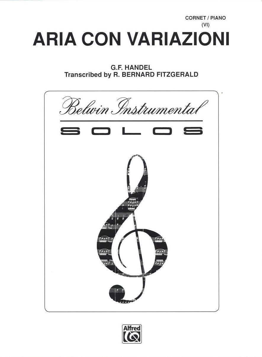 Handel, Aria con variazioni (Fitzgerald) (Colombo/Belwin/Alfred)