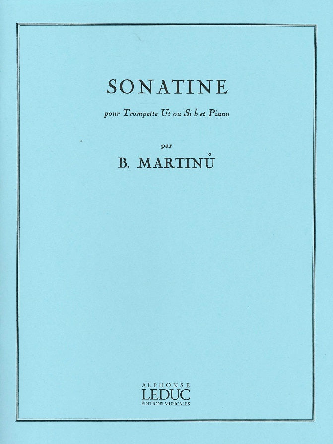 Martinu, Sonatine H 357 (Trp,Pf) (Leduc)