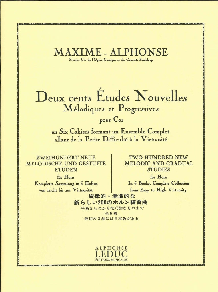 Maxime-Alphonse, 200 Etudes nouv., 2 (Leduc)