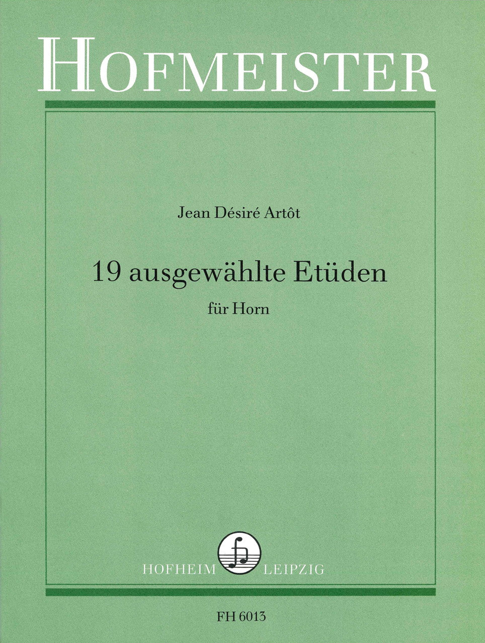 Artot, 19 Ausgewahlte Etuden (Damm) (Hofmeister)