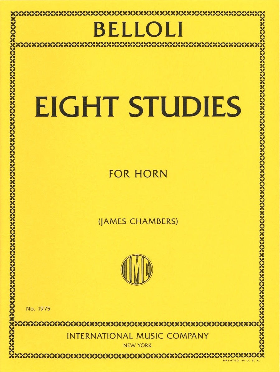 Belloli, 8 Studies (Chambers) (IMC)