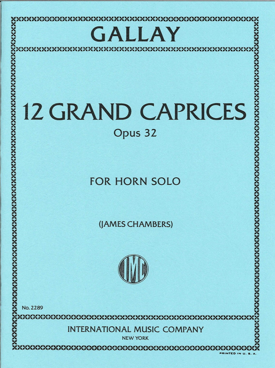 Gallay, 12 Grand Caprices op. 32 (IMC)