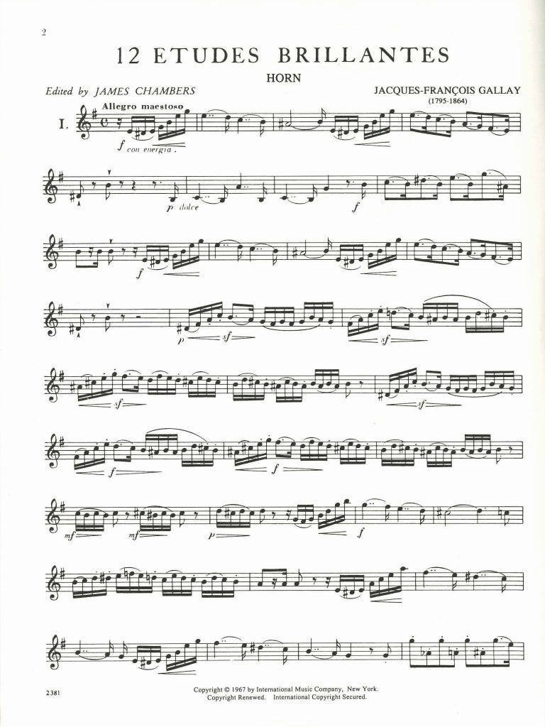 Gallay, 12 Etudes brillantes op. 43 (IMC)