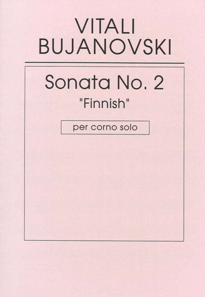 Bujanovski, Sonata No. 2 'Finnish'(Solo) (Fazer/Fennica Gehrman)