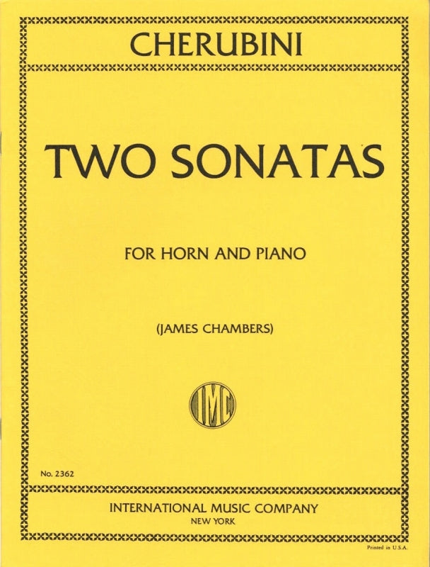 Cherubini, 2 Sonatas (Chambers) (IMC)