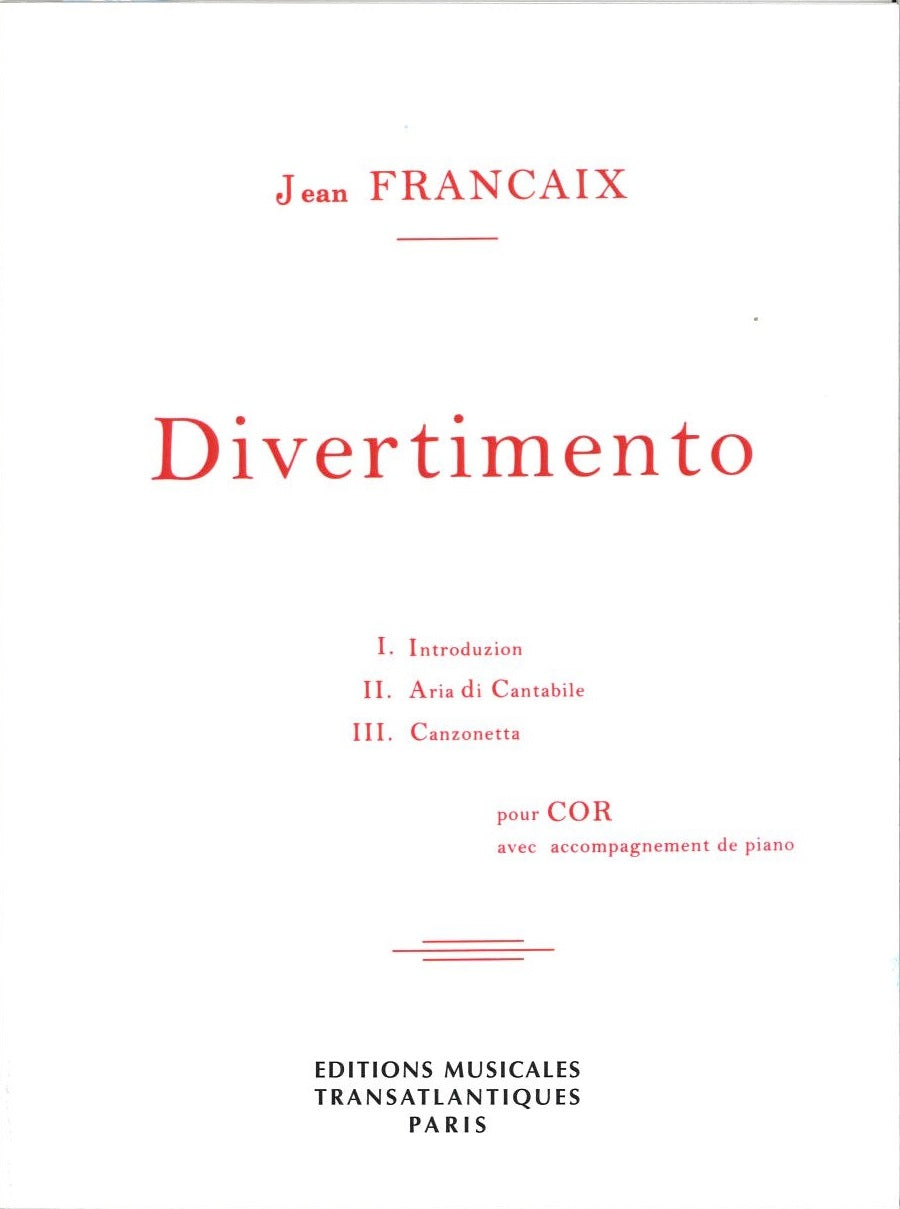Francaix, Divertimento (Transatlantiques)