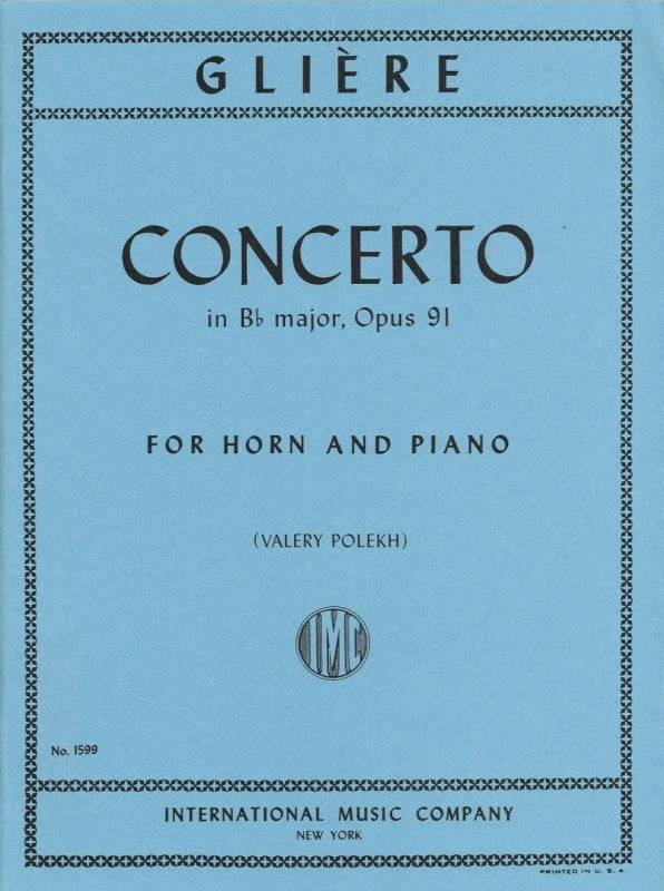 Gliere, Concerto op. 91 in Bb (Polekh) (IMC)