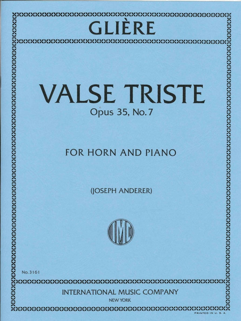 Gliere, Valse triste op. 35/7 (Anderer) (IMC)