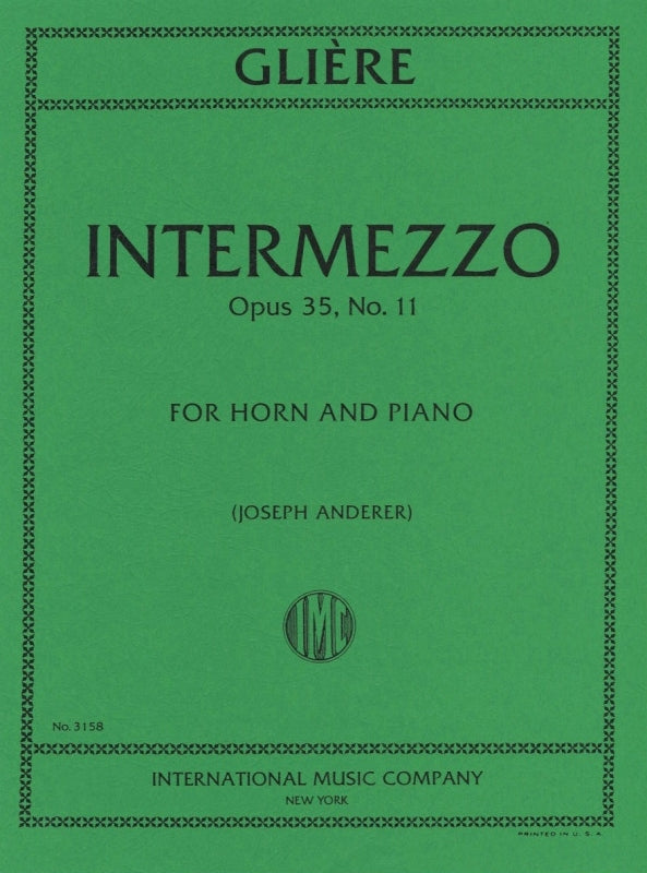 Gliere, Intermezzo op. 35/11 (Anderer) (IMC)