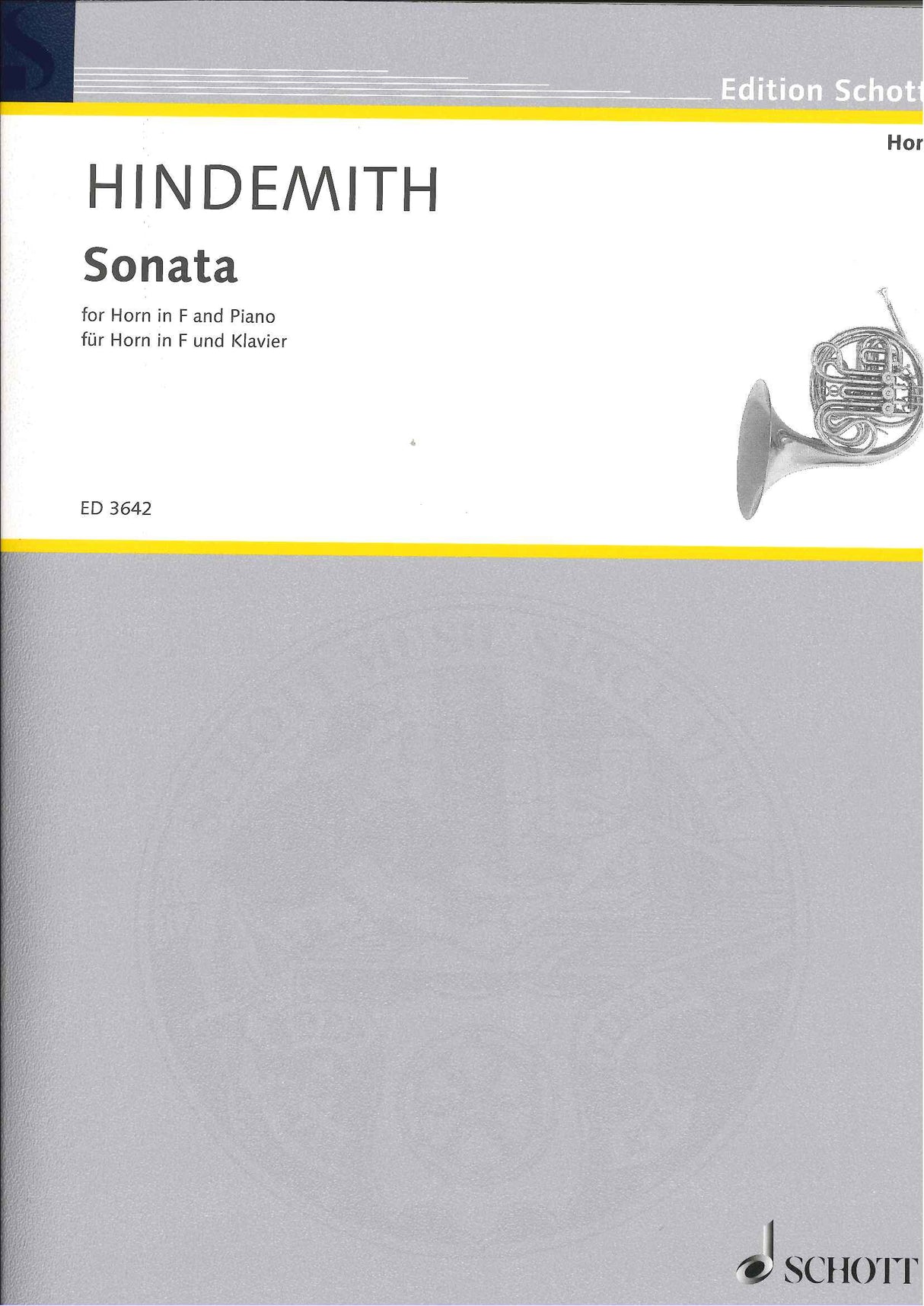 Hindemith, Sonata (1939) (Hn,Pf) (Schott)