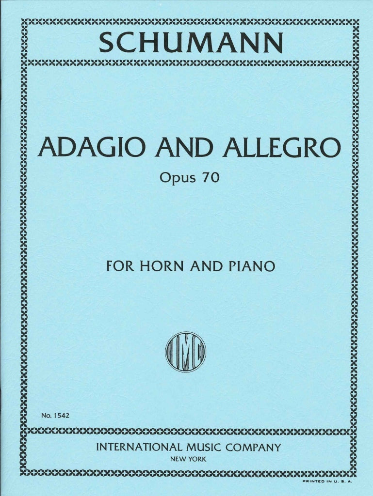 Schumann, Adagio and Allegro op. 70 (IMC)