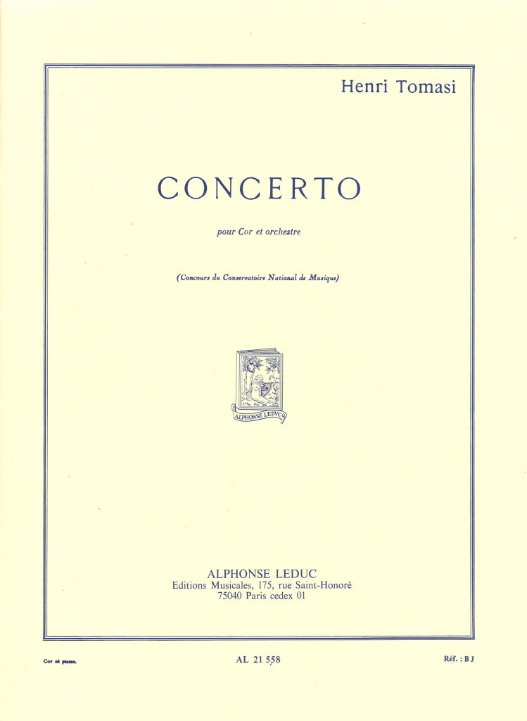 Tomasi, Concerto (Leduc)