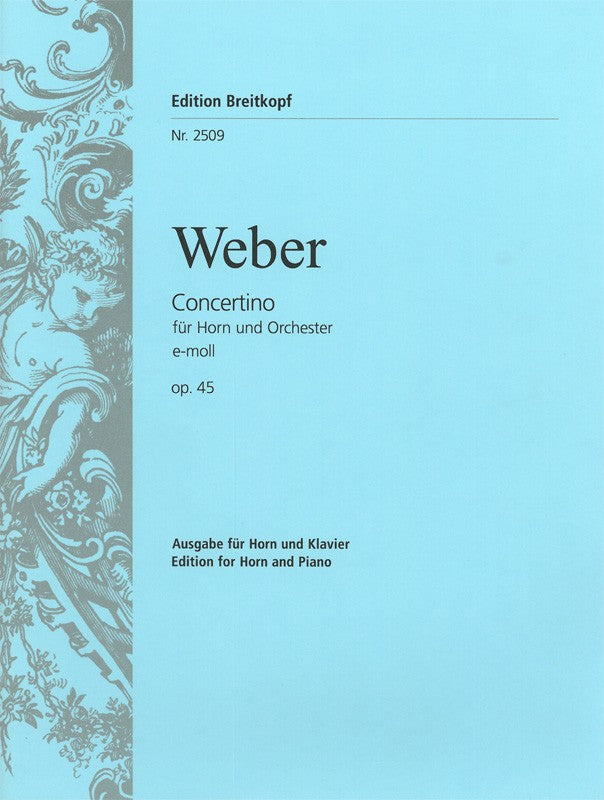 Weber, Concertino op. 45 in e (Breitkopf)