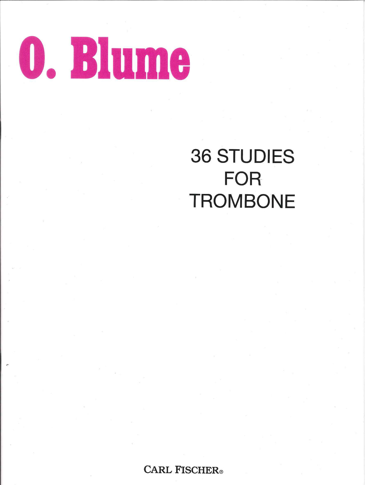 Blume, 36 Studies (Carl Fischer)