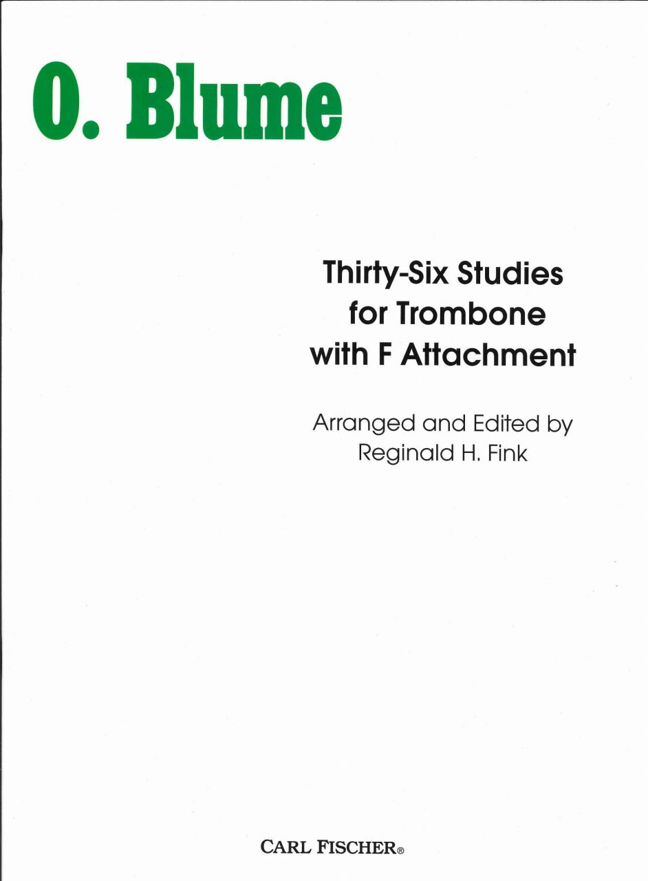 Blume, 36 Studies, with F Attachment (Carl Fischer)