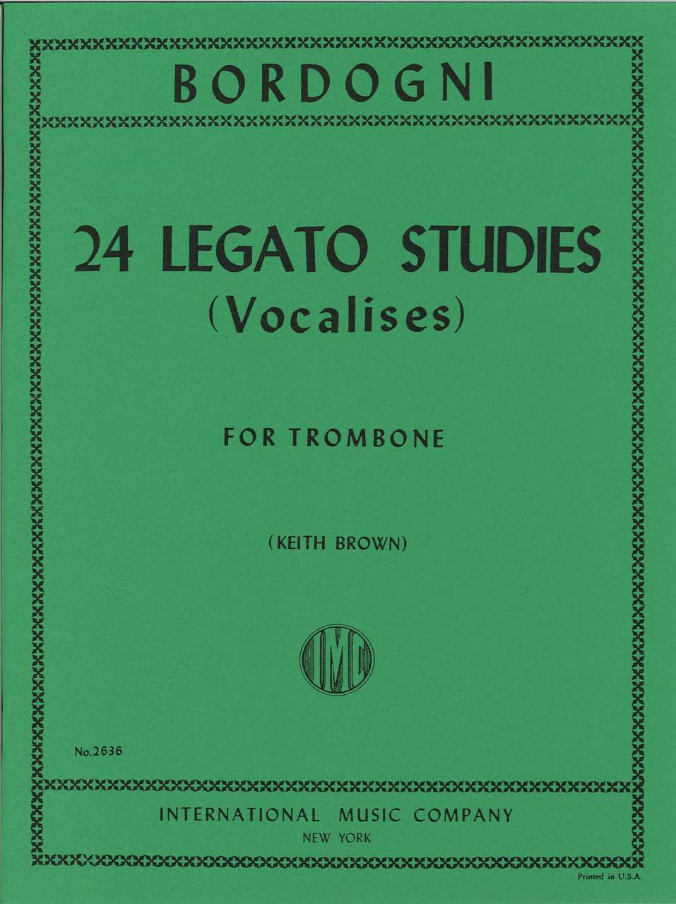Bordogni, 24 Legato Studies (Brown) (IMC)