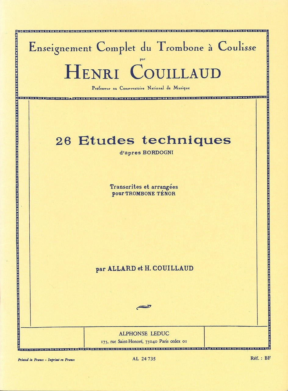 Couillaud, 26 Etudes techniques (Leduc)