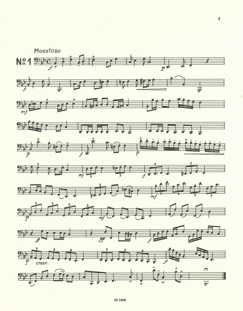 Doms, 24 Etuden fur Bass-Posaune (J.Doms)