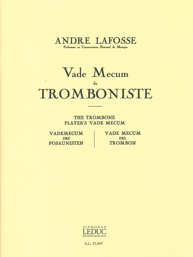 Lafosse, Vade-Mecum du tromboniste (Leduc)