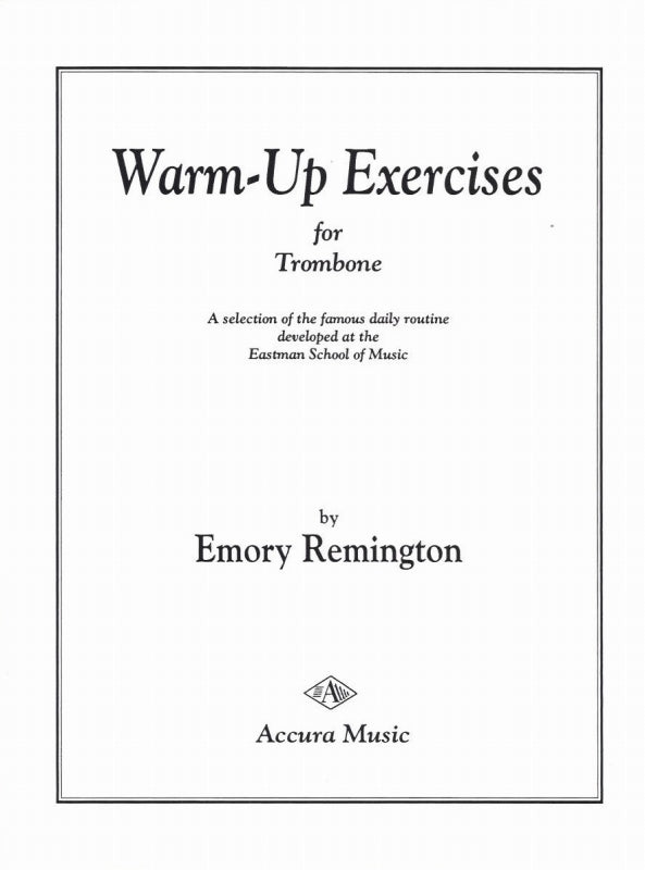 Remington, Warm-Up Exercises for Tbn (Accura Music)