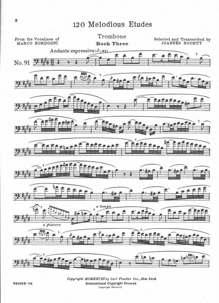 Rochut, Melodious Etudes 3 (Carl Fischer)