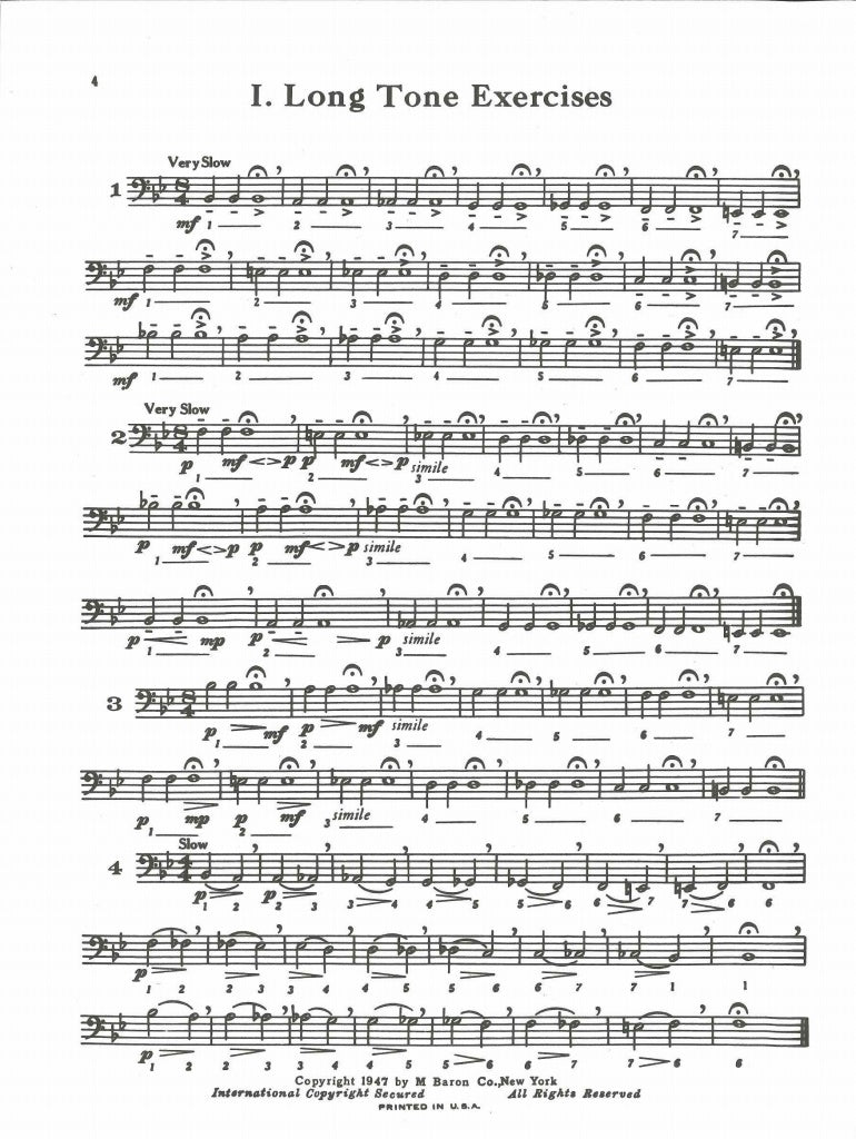 Schlossberg, Daily Drills & Tech.Studies (M.Baron)