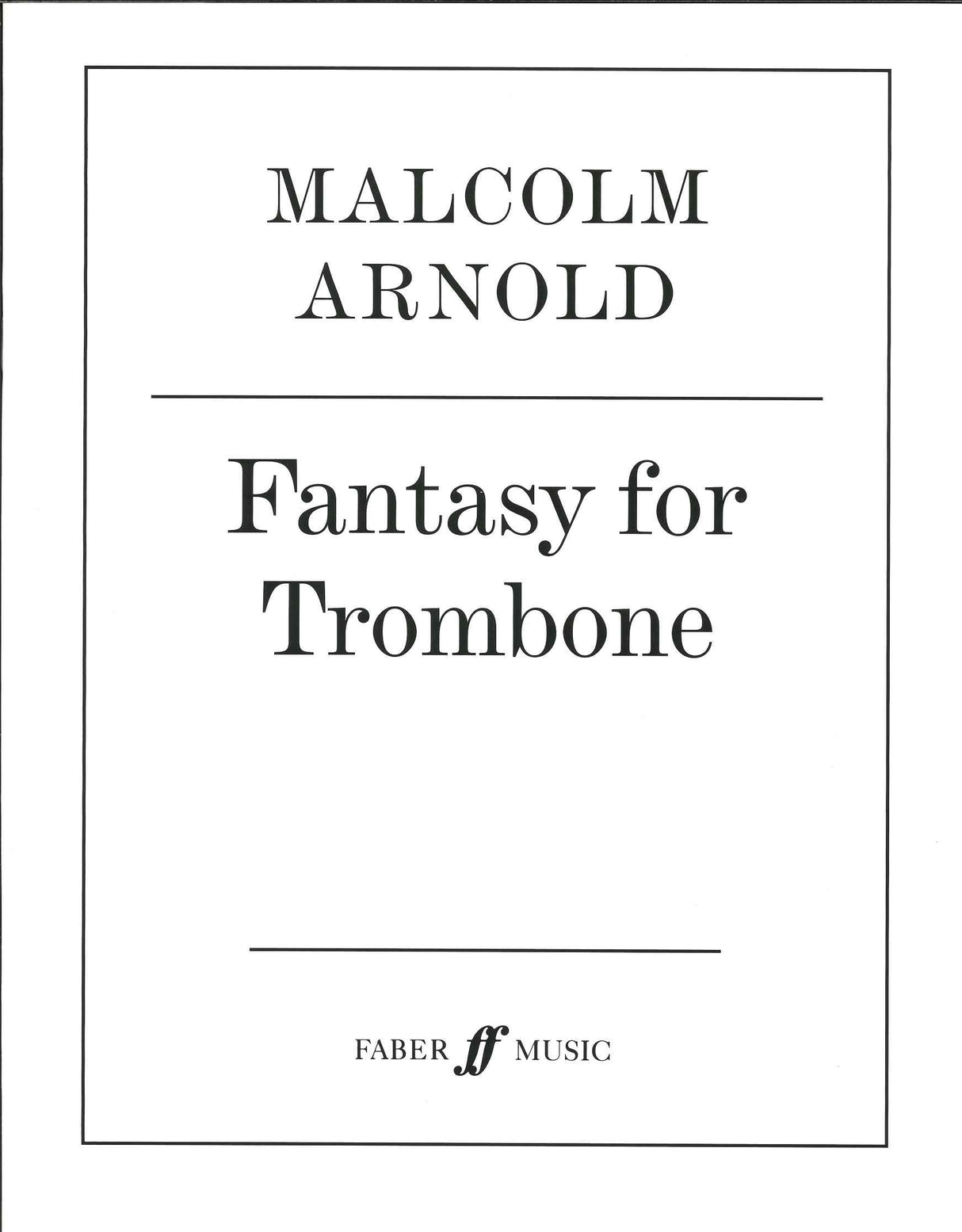 Arnold, Fantasy op. 101 (Tbn Solo) (Faber Music)