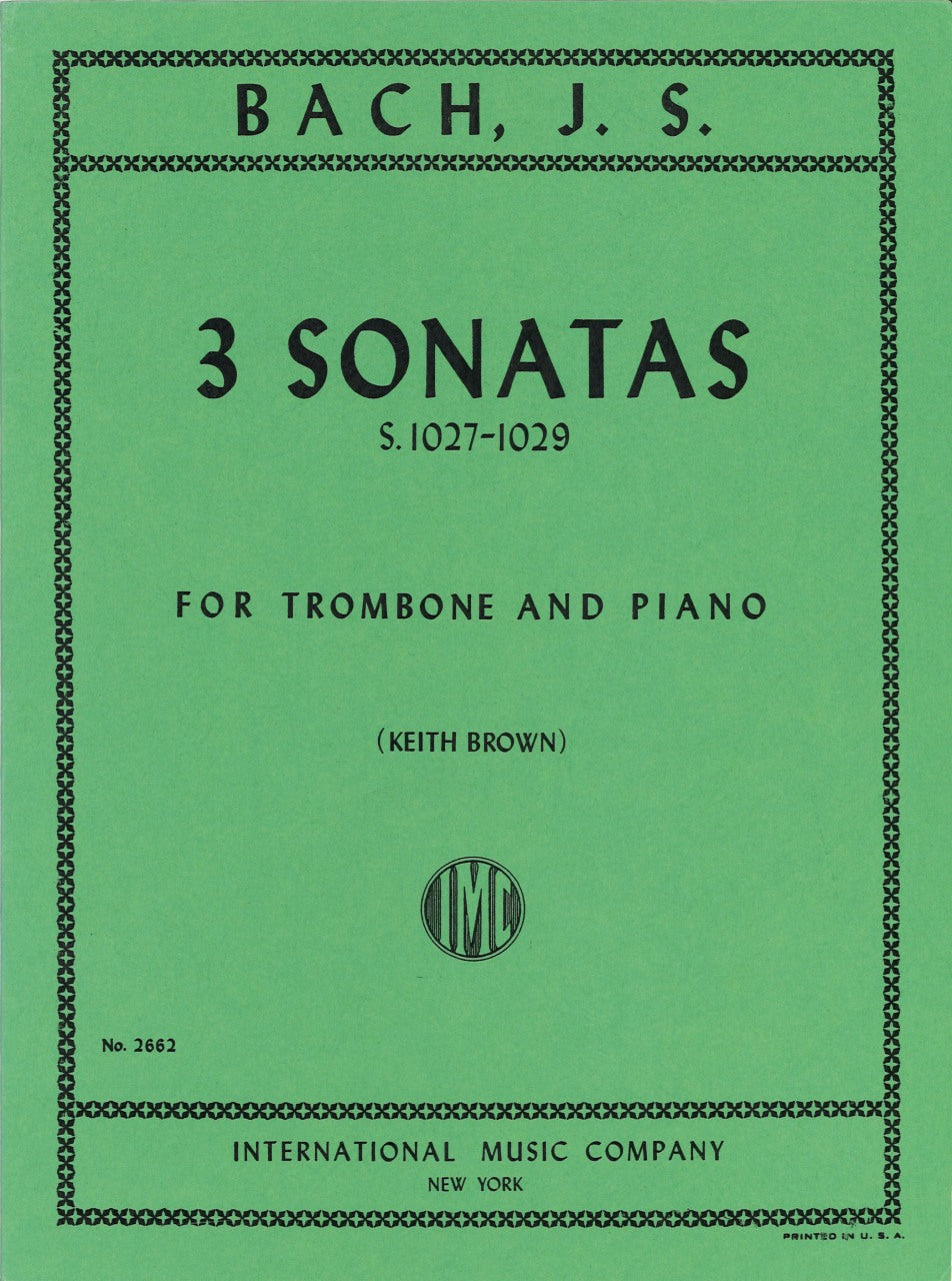 Bach, 3 Sonatas (Brown) (IMC)