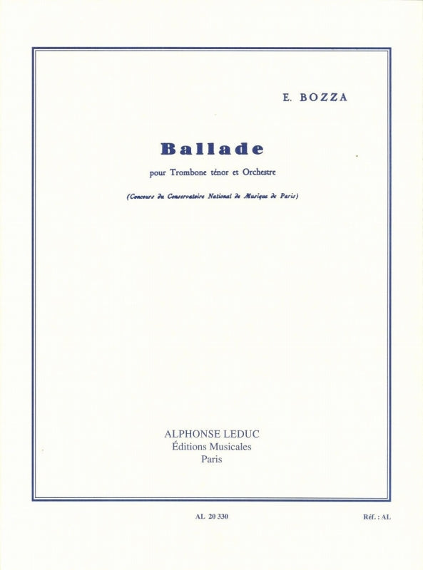 Bozza, Ballade op. 62 (Tbn,Pf) (Leduc)