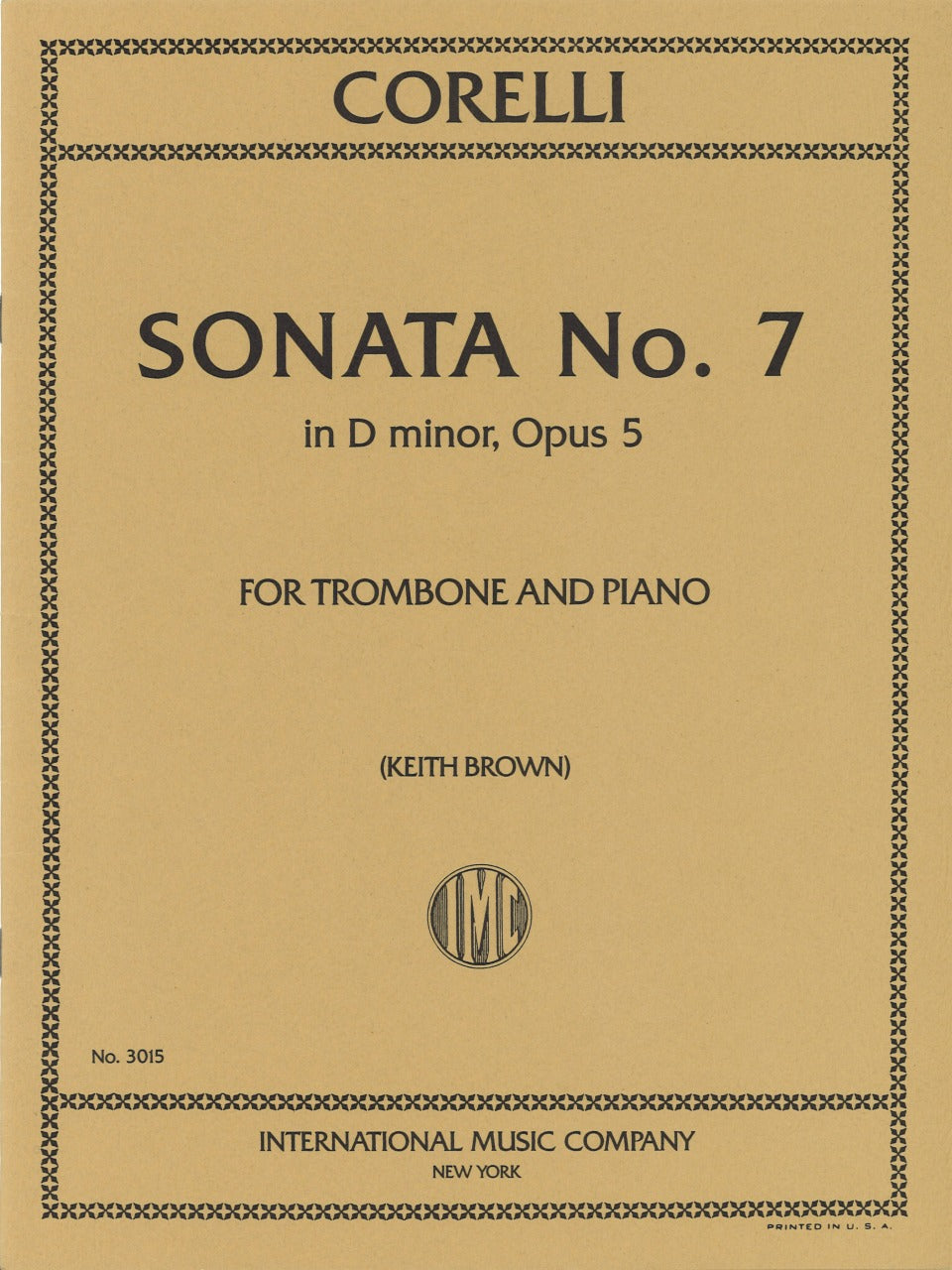 Corelli,A., Sonata No.7, d minor (IMC)