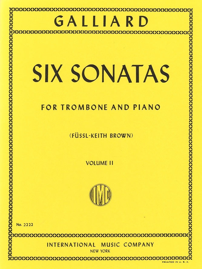 Galliard, 6 Sonatas, II (Brown) (IMC)