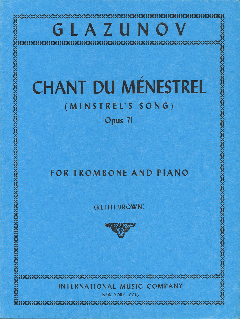 Glazunov, Chant du menestrel op. 71 (IMC)