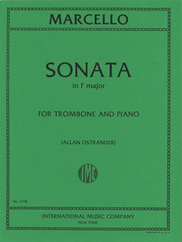 Marcello. Sonata in F major (Ostrander) (IMC)