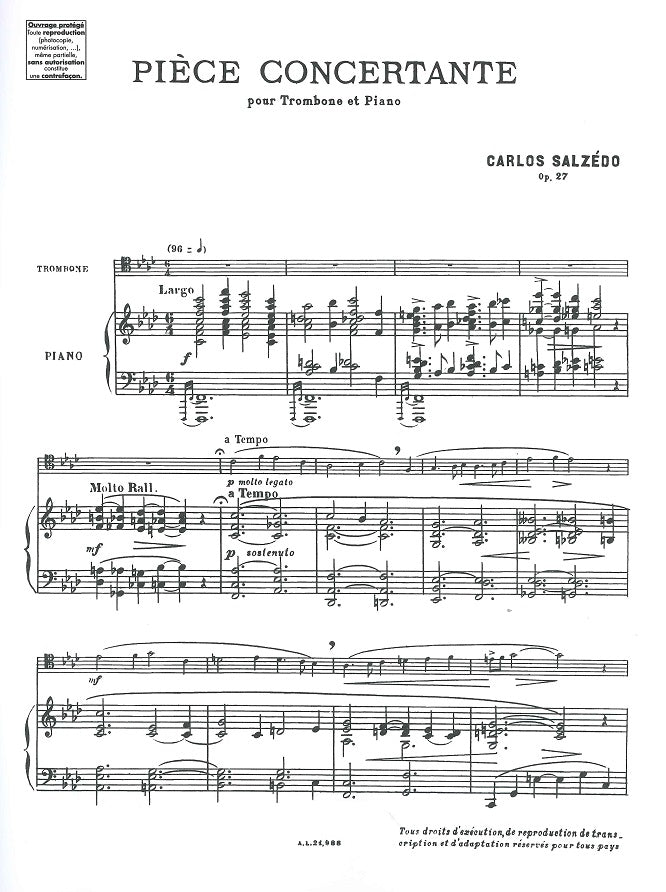 Salzedo, Piece concertante op. 27 (Leduc)