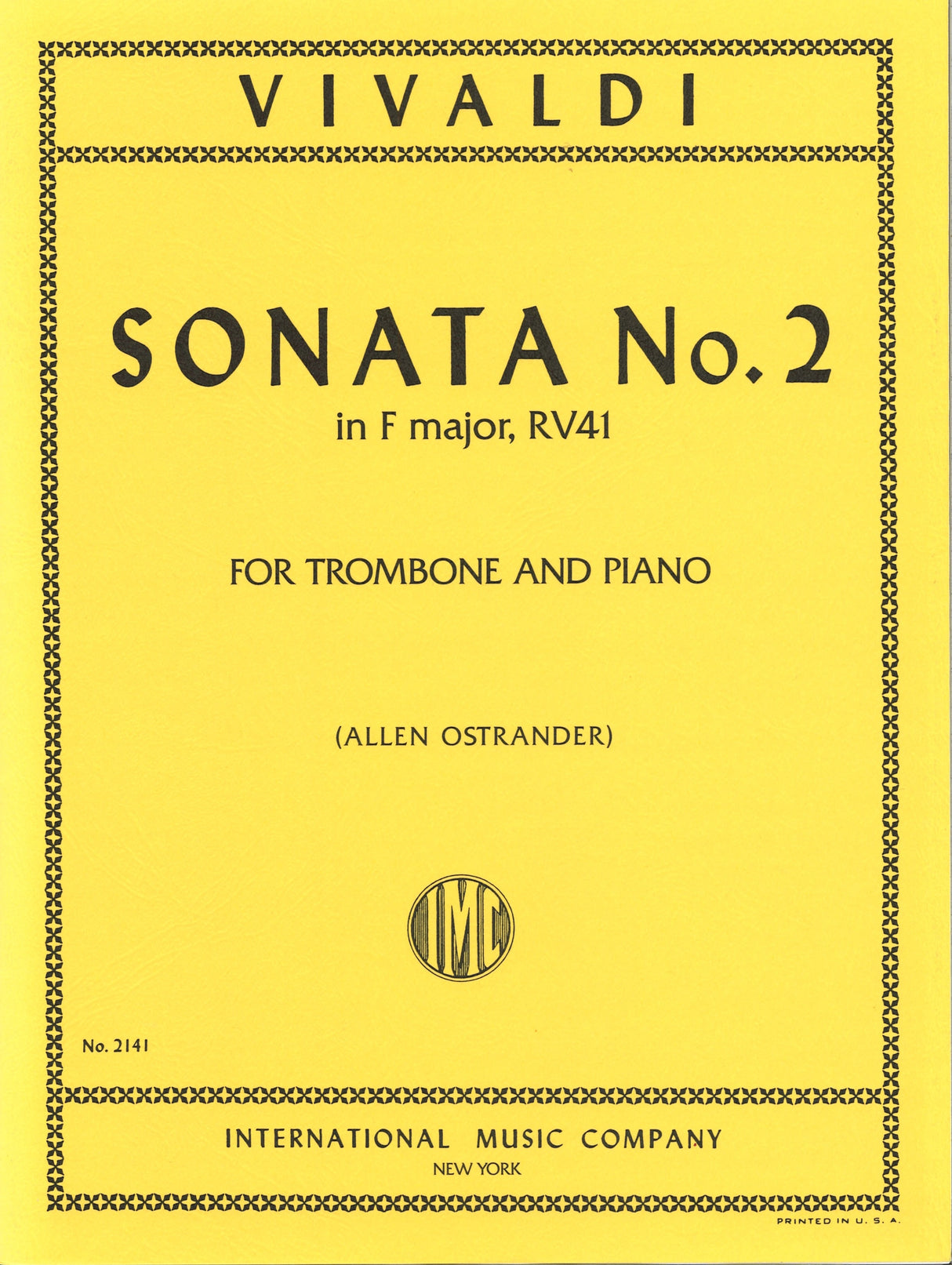 Vivaldi, Sonata No. 2 in F, RV 41 (IMC)