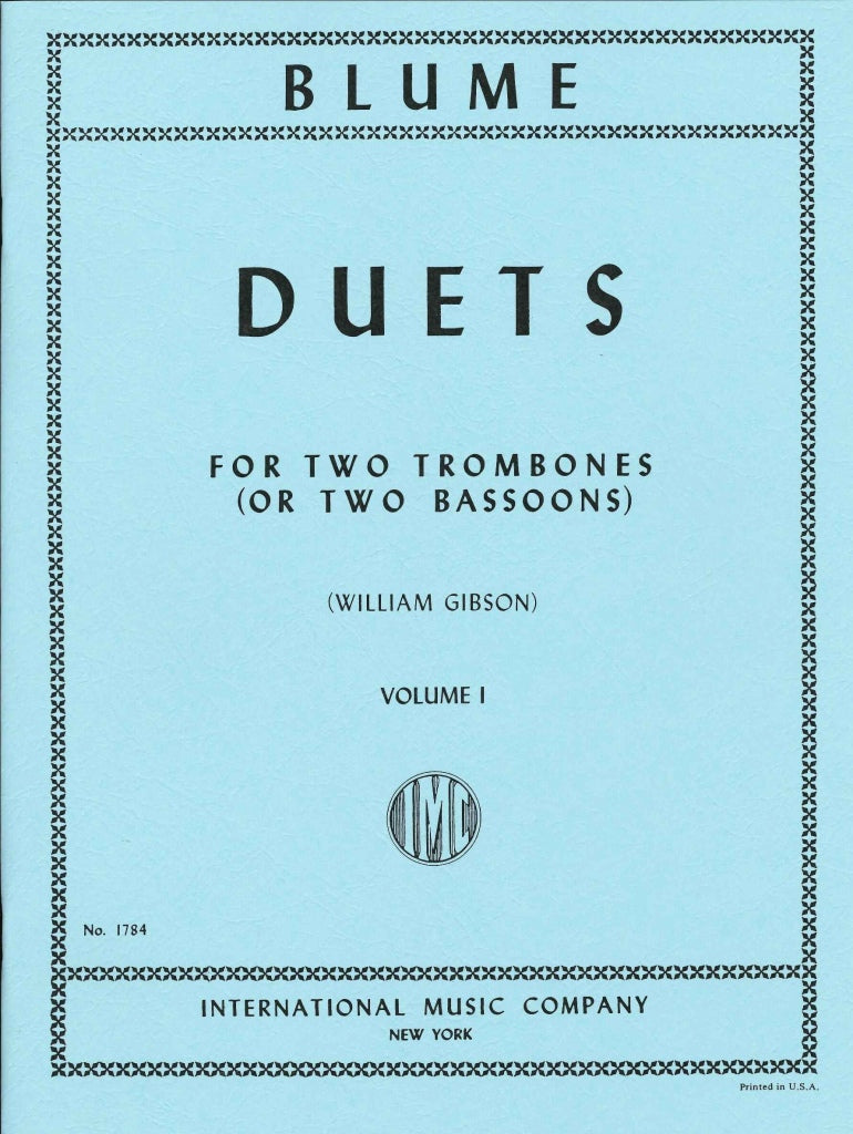Blume, 12 Duets, 1 (2 Tbn/Bn) (IMC)