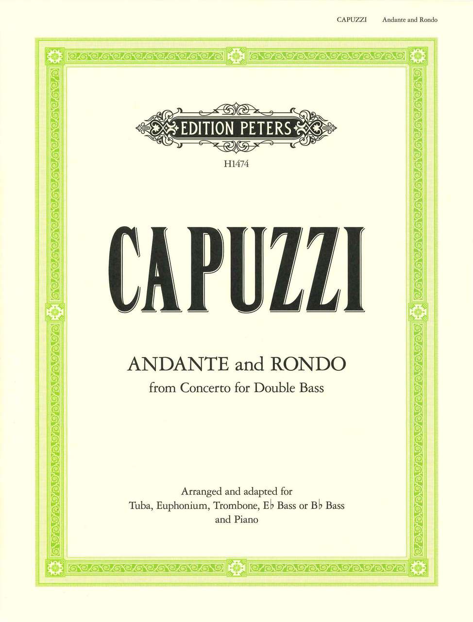 Capuzzi, Andante and Rondo (Tba/Euph,Pf) (Hinrichsen/Peters)