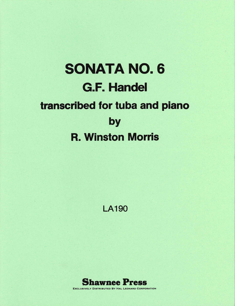 Handel, Sonata No.6 (Morris) (Shawnee Press)