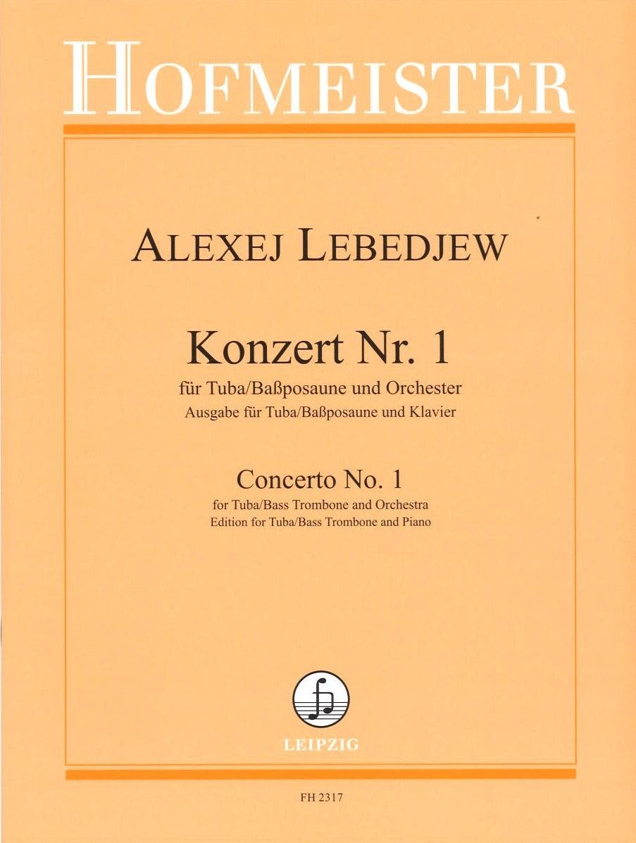 Lebedjew, Concerto No. 1 (Tba/BTbn,Pf) (Hofmeister)
