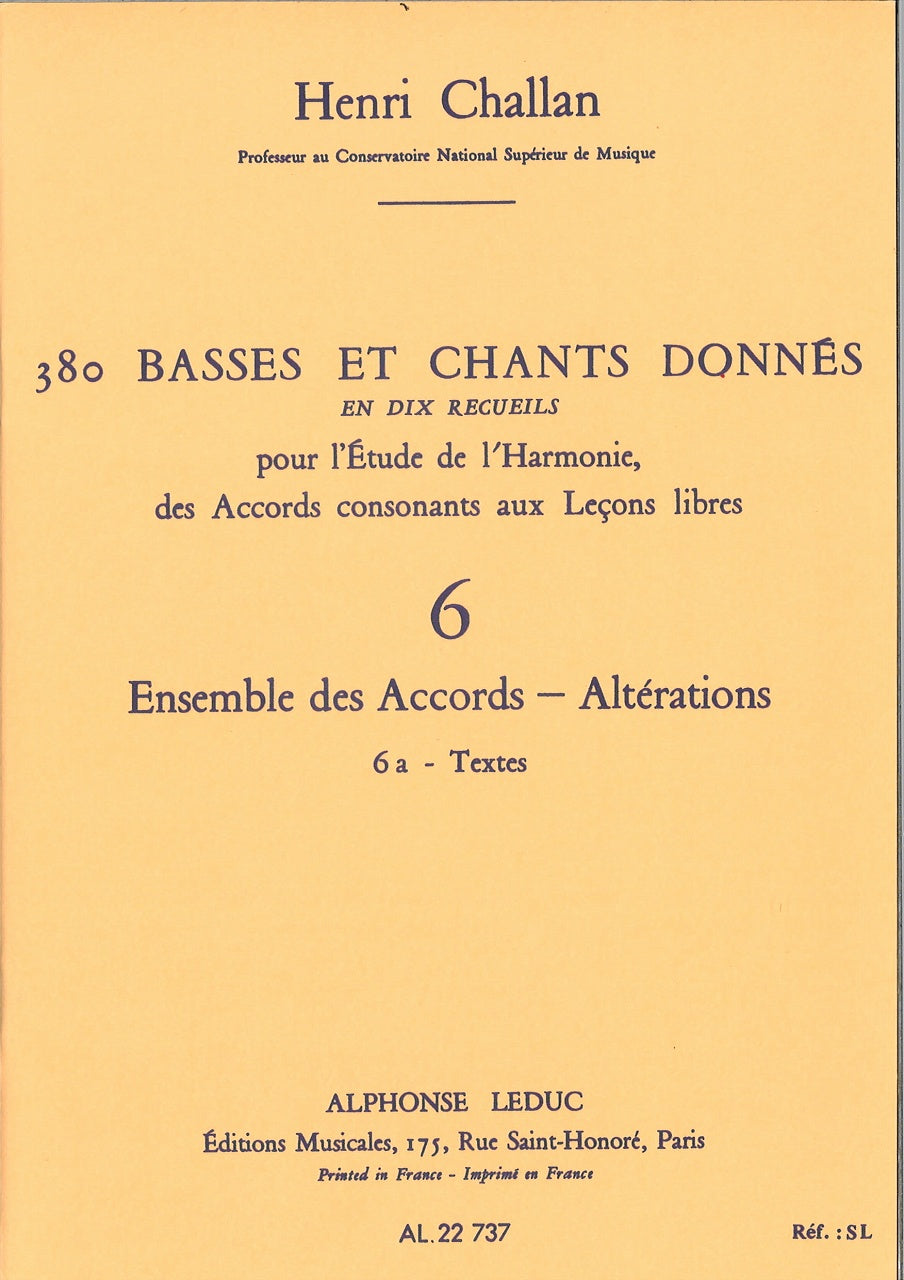 Challan, 380 Donnes 6a: Textes (Leduc)