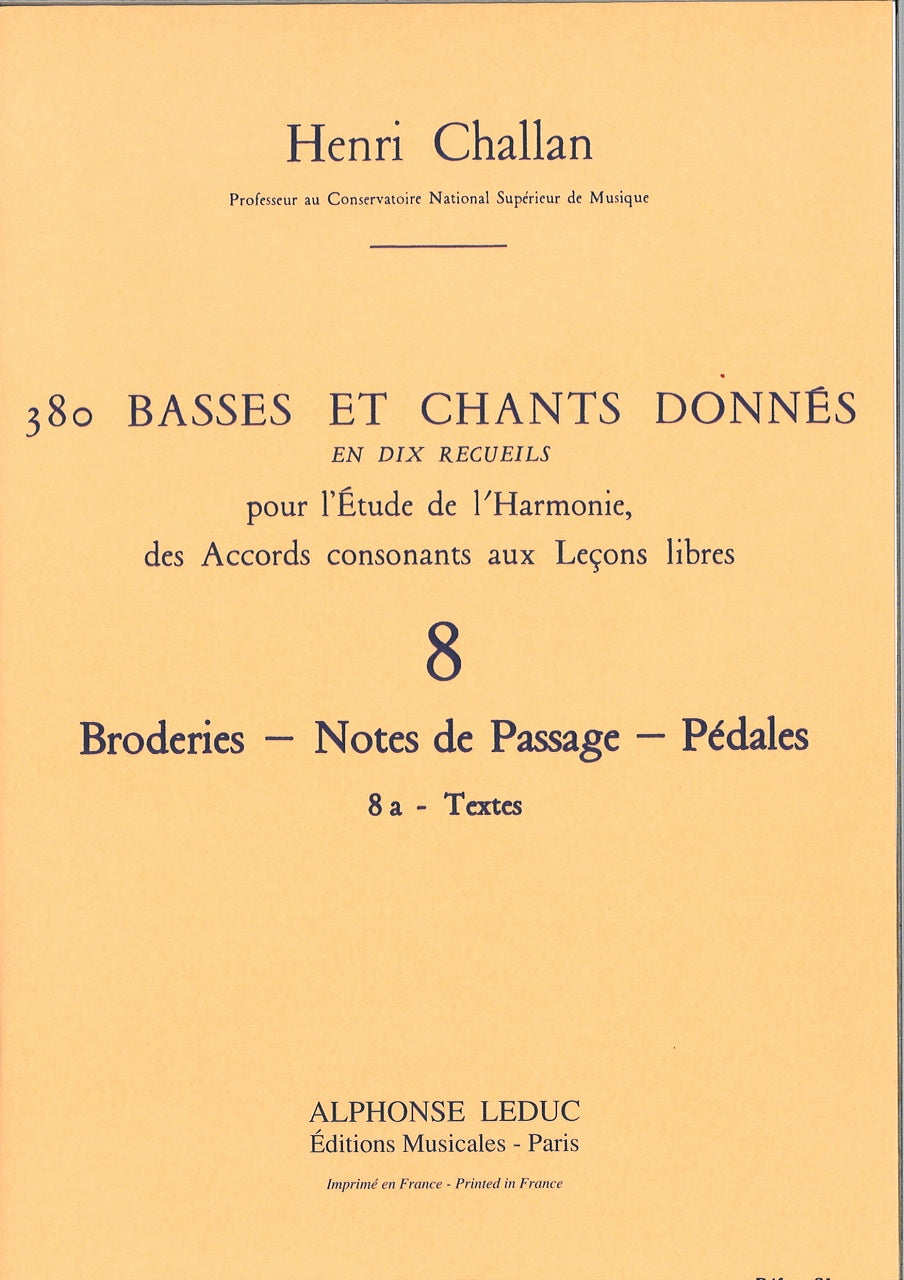 Challan, 380 Donnes 8a: Textes (Leduc)