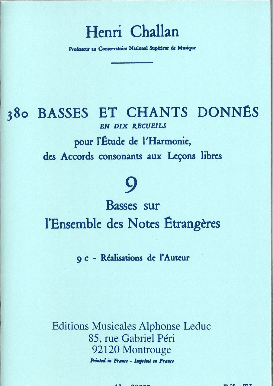 Challan, 380 Donnes 9c: Realisation (Leduc)