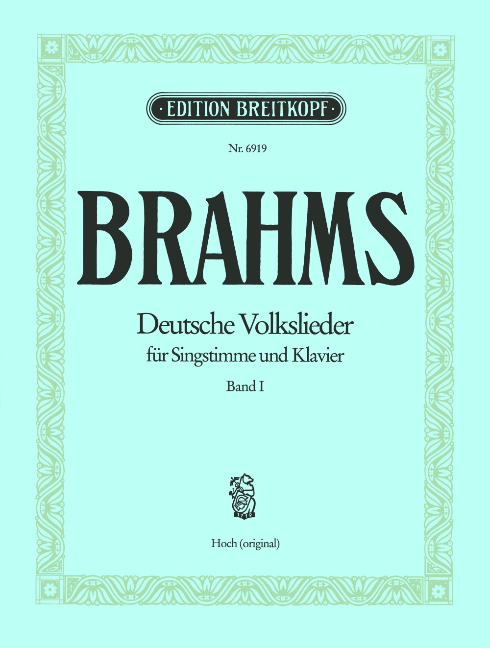 Brahms, Deutsche Volkslieder 1 (H=orig) (Breitkopf)
