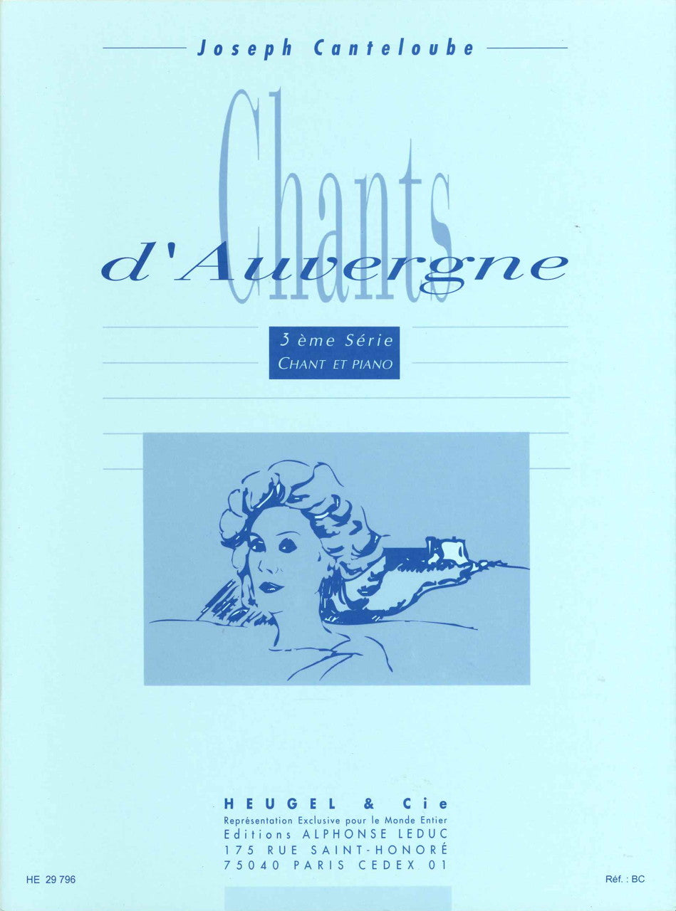 Canteloube, Chants d'Auvergne 3e serie (Heugel)