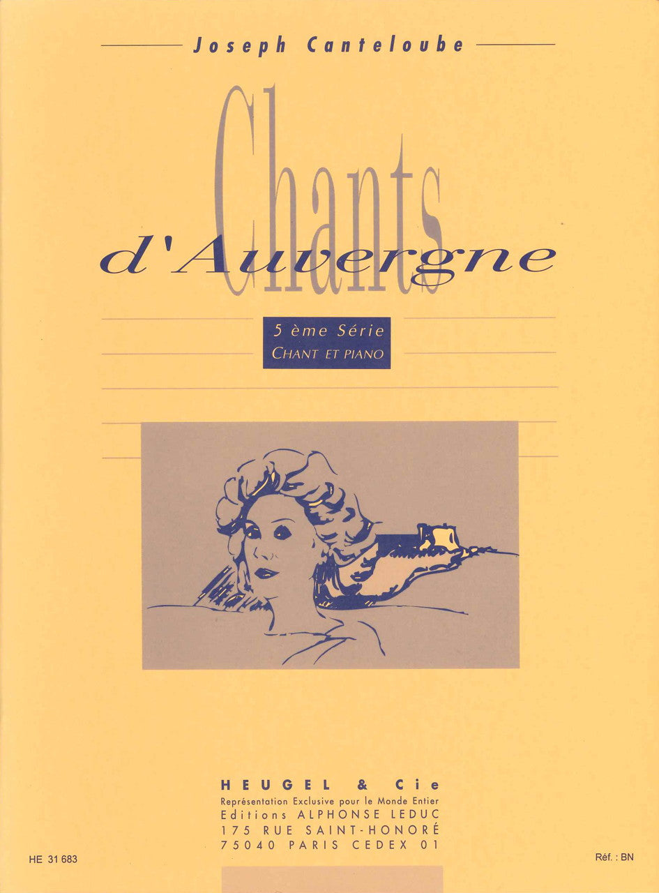 Canteloube, Chants d'Auvergne 5e serie (Heugel)