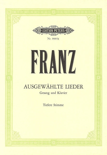 Franz, 50 Ausgewahlte Lieder (tiefe) (Peters)