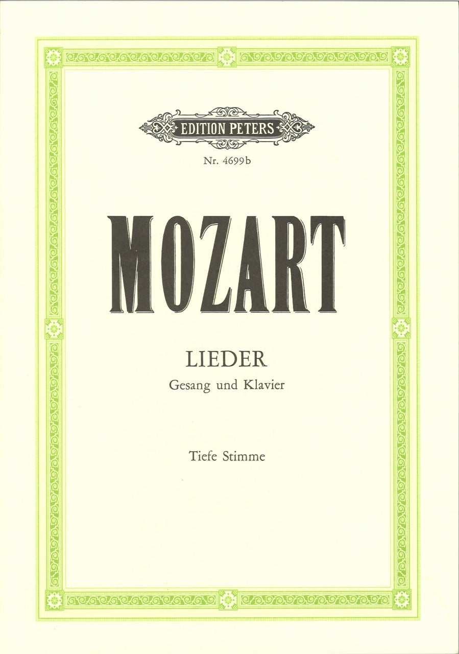 Mozart, 50 Lieder (tiefe) (Peters)