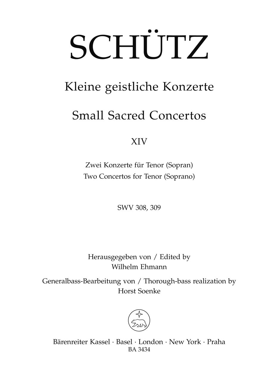 Schutz, Kleine geistliche Konzerte 14 (Barenreiter)