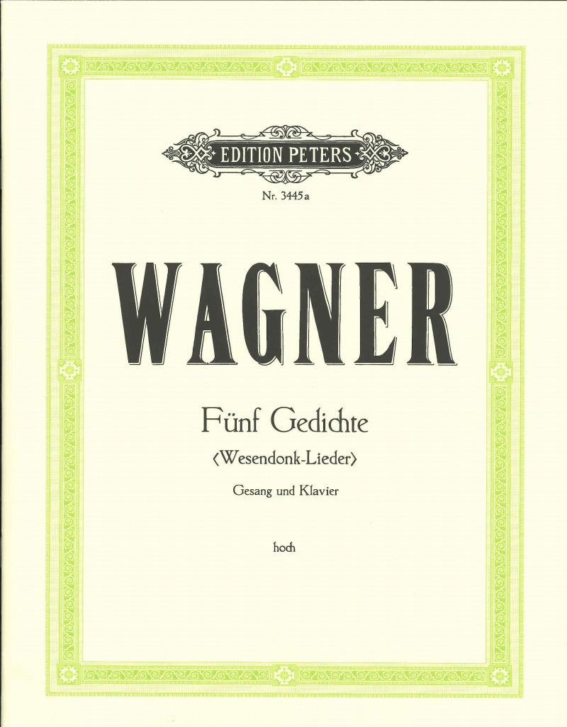Wagner, 5 Wesendonck-Lieder (H) (Peters)