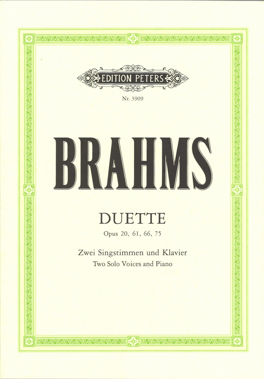 Brahms, Duette 1: op. 20, 61, 66, 75 (Peters)